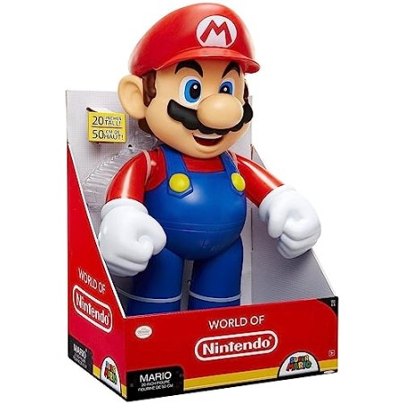 Nintendo- Super Mario Fire Figurine, 78273, Bleu, 50 cm