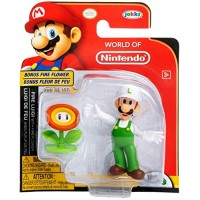 World Of Nintendo Super Mario Fire Luigi avec fleur de feu Bonus