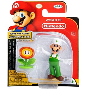 World Of Nintendo Super Mario Fire Luigi avec fleur de feu Bonus