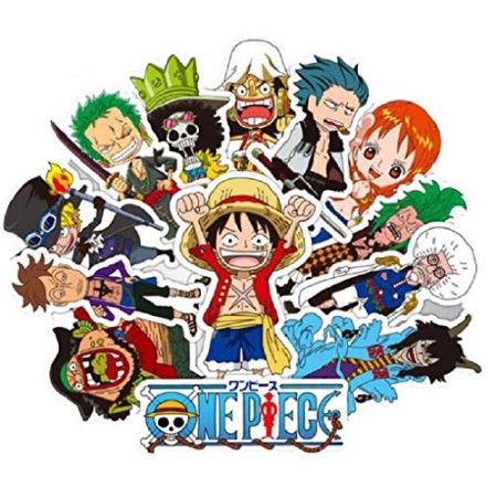 ⭐️ Top Stickers ! ⭐️ Lot de 48 Stickers One Piece - Autocollant HD Vinyles Non Vulgaires – Manga, Luffy, Zorro, Nina, Bomb - Customisatio...
