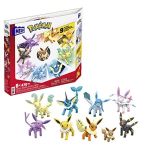 MEGA Pokémon Coffret Évoli Evolution, Jeu De Briques de Construction Pour Enfants Et Adultes, Inclut 9 Figurines Évoli, 470 Pièces, Jouet pour ...