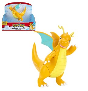 Bandai - Pokémon - Figurine Légendaire Epic Battle - Dracolosse (Dragonite) - Figurine articulée géante de 30 cm - Pokémon dragon orange et ja...