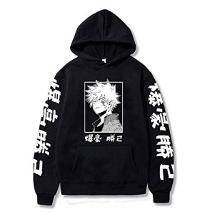 Tuboshu MHA Katsuki Bakugo Sweat à Capuche Unisexe Vêtements Hommes Femmes Pull Hauts