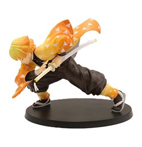 15Cm Anime Demon Slayer Figurines D'action Dessin Épée Agatsuma Zenitsu Figurine Kimetsu No Yaiba Figurine PVC Collection Modèle Jouets