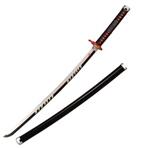 Sword Valley Anime Cosplay Épée en Bois, Épée Demon Slayer 104cm Épée en Bois - Tanjirou