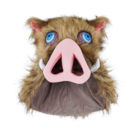 CoolChange Masque de Sanglier/Bonnet avec Fourrure de Inosuke Hashibira | Tête de Sanglier pour Fans de D. Slayer CoolChange Masque de Sanglier/Bonnet avec Fourrure de Inosuke Hashibira | Tête de Sanglier pour Fans de D. Slayer