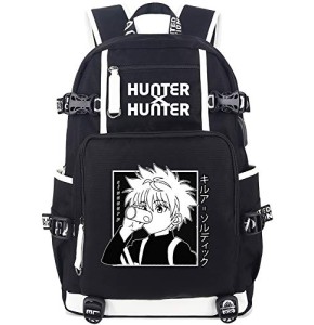 Roffatide Anime Killua Zoldyck Sac à dos pour ordinateur portable pour Hunter x Hunter avec port de charge USB et port casque