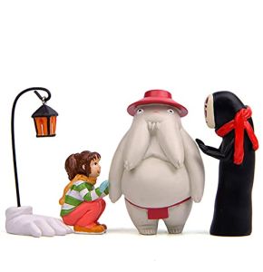 LBBBB Studio Ghibli Créatif No Face Man Ensemble De Figurines, Décorations D'ornement De Micro Paysage pour La Maison Les Meilleurs Cadeaux d'ann...