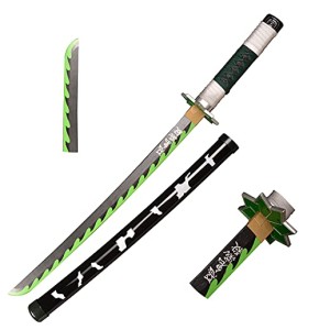 Skyward Blade Shinazugawa Samurai Spayer Jouets pour Enfants, Fan des Animaux, The Special Couteau de Demon Slayer Noir Couteau Katana