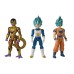 Dragon Ball Bandai 37095J Limit Breakers Lot de 3 Figurines Vegeta, Super Saiyan Blue Goku et Golden Frieza, Multicolore 30 cm