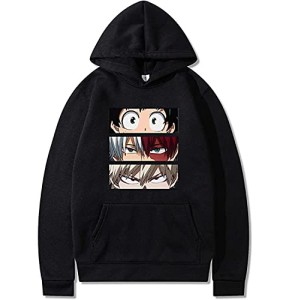 SiyaTom My Hero Academia à Capuche Boku No Hero Academia Cosplay Costume à Capuche Pull MHA Sweat pour Hommes Femmes