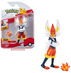 Pokémon PKW0164 - Figurine Battle Feature - Liberlo - Figurines articulées Officielles - 11,5 cm