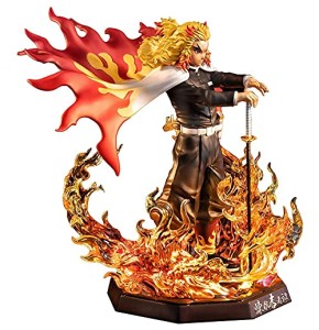 Yuxunqin Demon Slayer Figure - Kyojuro Rengoku 1/7 Statue Statue Senior et délicat Figure PVC