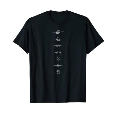 Naruto Shippuden Anti Village Symboles T-Shirt