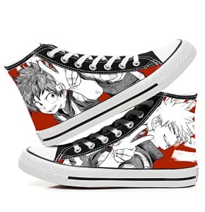 Anjinguang My Hero Academia Chaussures décontractées en toile à lacets Unisexe Mode respirante Confortable, Type 8, 36 2/3 EU