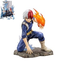 NAUXIU My Hero Academia Shoto Todoroki Figurine,My Figures,Anime Characters Action Figures Statues Toy,Cartoon Character Pvc Figure Desktop Decorat...