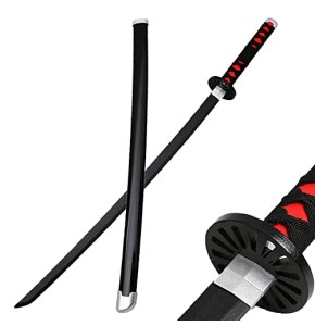 Gaiev Épée Demon Slayer Blade COS Bambou Prop Kamado Tanjirou Katanas modèle d'arme,pour Anime Katana Jouet décoratif Objets de Collection (Col...