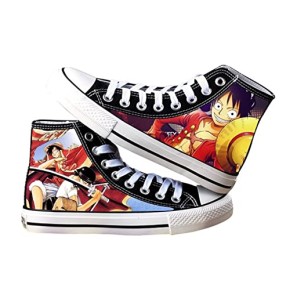 Chaussures One Piece Luffy Zoro Nami Chopper High Top Baskets, d, 37 EU