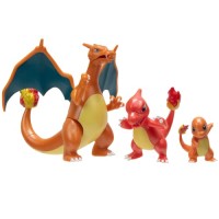 Pokemon Select Pack Évolution - Figurines de Salamèche à Dracaufeu