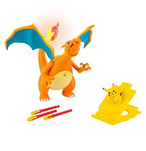 Deluxe Feature Figure Fly Charizard with Pikachu & Launcher