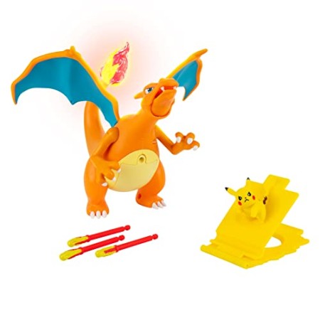 Deluxe Feature Figure Fly Charizard with Pikachu & Launcher