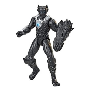 Marvel Hasbro Avengers Mech Strike Monster Hunters Black Panther Toy, Figurine d'action de 15 cm, Jouets pour Enfants à partir de 4 Ans, Multicolo...