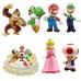 YISKY Super Mario Toys Set, 6 pièces Super Mario Jouet, Mario Figure Jouets, Super Mario Figurines PVC Jouets, Mario PVC Toy Figures, Super Mario ...