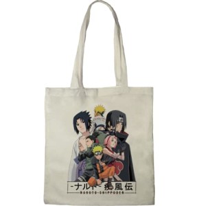 NARUTO SHIPUDEN TOTE BAG SHIPUDEN», REFERENCE : BWNASHIBB002, ECRU, 38 X 42 CM