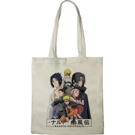 NARUTO SHIPUDEN TOTE BAG SHIPUDEN», REFERENCE : BWNASHIBB002, ECRU, 38 X 42 CM