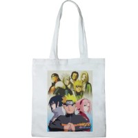 NARUTO SHIPUDEN TOTE BAG, REFERENCE : BWNASHIBB001, BLANC, 38 X 42 CM