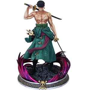 WANSHI One Piece Zoro Figure, GK Anime 25cm Roronoa PVC Modèle/Personnage Figurine Adulte Jouets/Poupées/Cadeaux de Collection