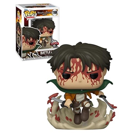 FUNKO Pop ! Attack on Titan Battle Levi 1169 Special Edition, (58751)