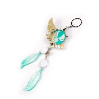 C/Y Porte-CléS Genshin Impact, œIl De Dieu, Porte-CléS Anime en MéTal, 7 éLéMents, Brillant La Nuit, Porte-CléS Pendentif Mode Cosplay