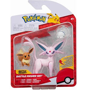 Figurines Pokémon Multicolores: Evoli, Snom, Espeon