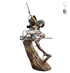 REOZIGN Attaque sur Les Figurines de Titan, Mikasa Ackerman Statue 28 cm / 11 Pouces Fighting Stance Figure Eren Yeager Mikasa Levi Ackerman Collec...