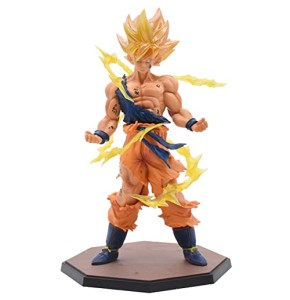 Hilloly Anime Figurine - Figurine Dragon 17 cm - Super Saiyan Goku, Figurine de Collection, Modèle Statue Jouets Desktop Ornements