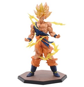 Hilloly Anime Figurine - Figurine Dragon 17 cm - Super Saiyan Goku, Figurine de Collection, Modèle Statue Jouets Desktop Ornements