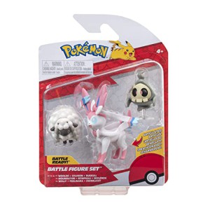 Set de Figurines de Bataille Pokémon – Lumière torsadée, Wolly, Feelinara