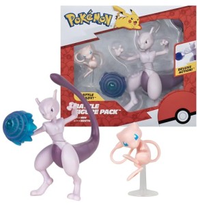 Pokèmon Figurine Jouet 2-Pack Mew & Mewtwo Figurine 5-10 cm - Nouveau Officielle Jouet