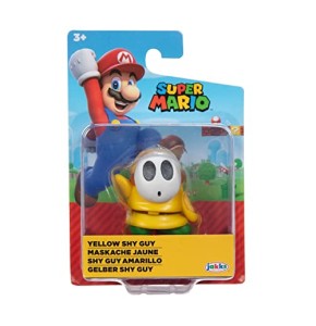 World of Nintendo - Super Mario - Figurine articulée 6.3cm - Personnage Yellow Shy Guy