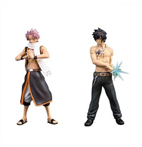 Lot de 2 figurines de queue de fée de l'anime Natsu Dragneel/Gurei Soruju - Figurine de personnage - Figurine de collection - Jouet de bureau