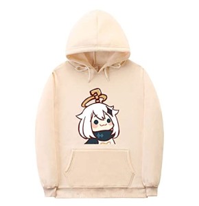 Sweat à Capuche Genshin Impact Paimon Sweat Pull à Manches Longues Sweat à Capuche Genshin Impact Paimon Pull Hommes Femmes