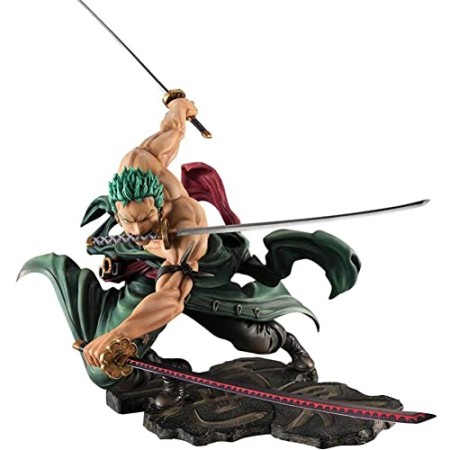 BESTZY One Piece Zoro Action Figure d'Anime Populaire Collection Modèle Jouet Statues Collectibles Ornements De Collecte Statue en PVC Doll Décor...