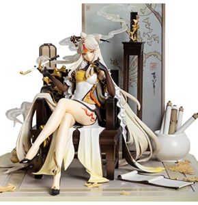 RZAHUAHU Genshin Impact Ningguang 1/7 Figurine statique Jeu de cosplay Anime Projet PVC Modèle collection de poupées Bijoux de poupée Boîte de ...