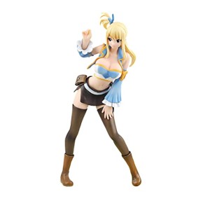 Figurine Lucy Heartfilia - Décoration de bureau mignonne - Statue de décoration - Cadeau d'anniversaire - Figurine de queue de fée