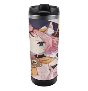 Genshin Impact Travel Mug Mondstadt All Game Characters Durable Personalized 14 oz Bottle Travel Cup Personalized Gift(Diona)