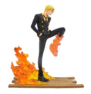 Hilloly Figurines de Sanji, Anniversaire Cake Topper Figurines Pirate Nautiques King Cake Topper Voiture 1 PCS Convient pour One Piece Sanji Fan