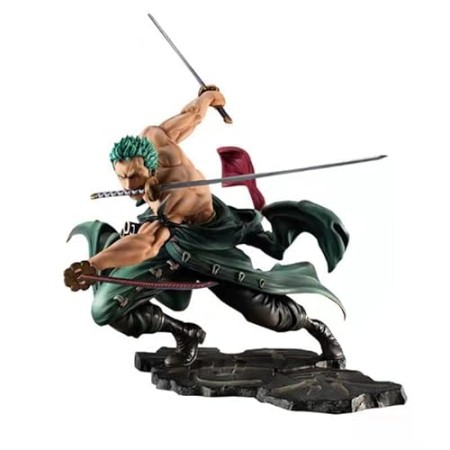 One Piece Anime Action Figure Modèle, Anime Héros Cartoon Model Statue PVC Jouets Mini Figurines pour Enfant Cadeau, Bureau Ornements, Ventilateu...