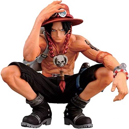 Hilloly 1 PCS One Piece Figurines de Portgas·D· Ace, Figurines Pirate Nautiques King Cake Topper Bureaue Voiture Décoration, Anniversaire Cake T...