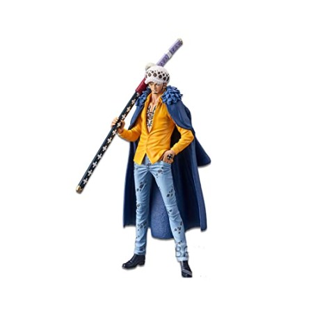 Hilloly One Piece Figurines de Trafalgar D. Water Law, 1 PCS Bureaue Voiture Décoration, Anniversaire Cake Topper Pirate Nautiques King